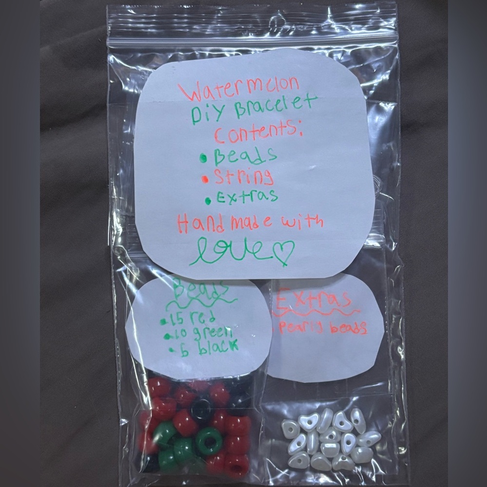 DIY Watermelon Bracelet